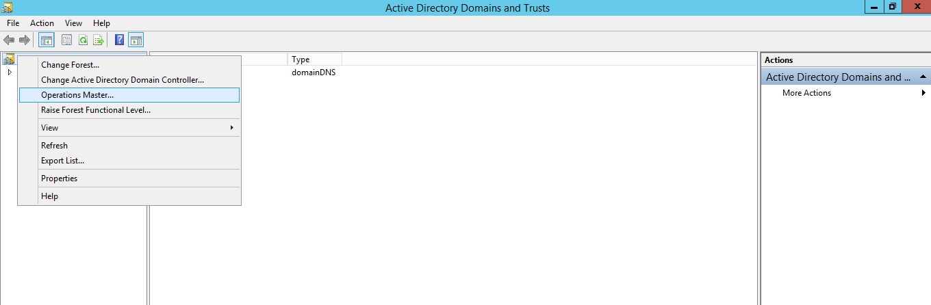 Identify Forest-wide Roles using Active Directory Domain and Trusts utility