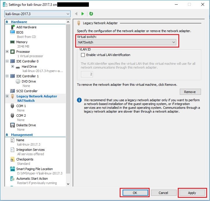 Setup Kali Linux And Metasploitable In Hyper V On Windows 10