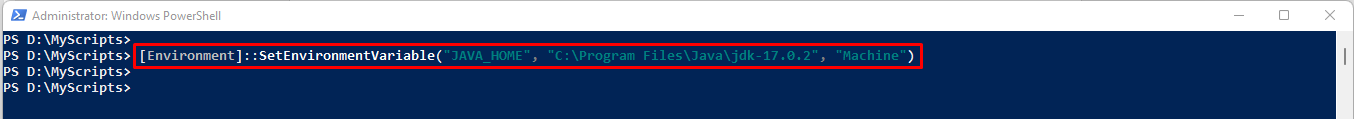 Java Home System Variable