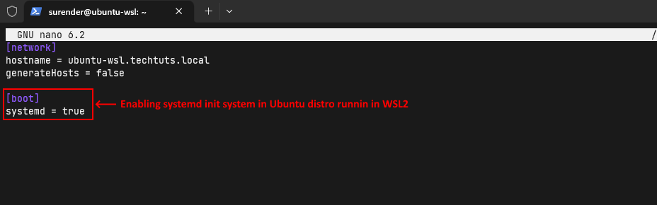 Enabling systemd init system in WSL2
